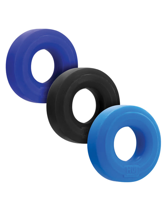 Hunky Junk Hunky Junk C-Ring Multi Pack - Cobalt Pack of 3 - Image 2