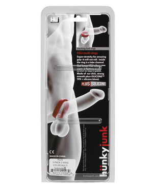Hunky Junk Hunky Junk C-Ring Multi Pack - Asst. Colors Pack of 3 - Image 5