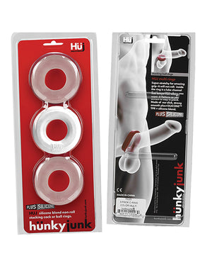 Hunky Junk Hunky Junk C-Ring Multi Pack - White Ice Pack of 3 - Image 4