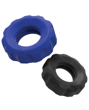 Hunky Junk Hunky Junk Cog Ring 2 Size Double Pack - Cobalt &amp; Tar Pack of 2