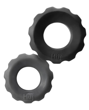 Hunky Junk Hunky Junk Cog Ring 2 Size Double Pack - Tar &amp; Stone Pack of 2 - Image 3