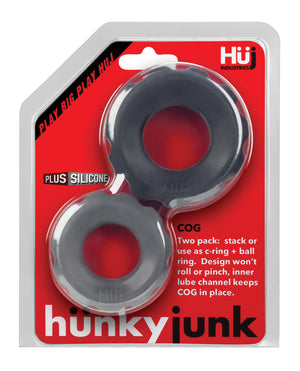 Hunky Junk Hunky Junk Cog Ring 2 Size Double Pack - Tar &amp; Stone Pack of 2 - Image 4