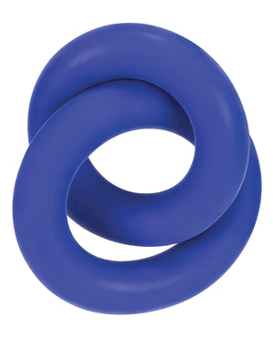 Hunky Junk Hunky Junk Duo Linked Cock &amp; Ball Rings - Cobalt - Image 5