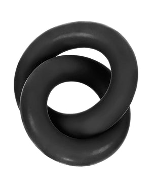Hunky Junk Hunky Junk Duo Linked Cock &amp; Ball Rings - Tar