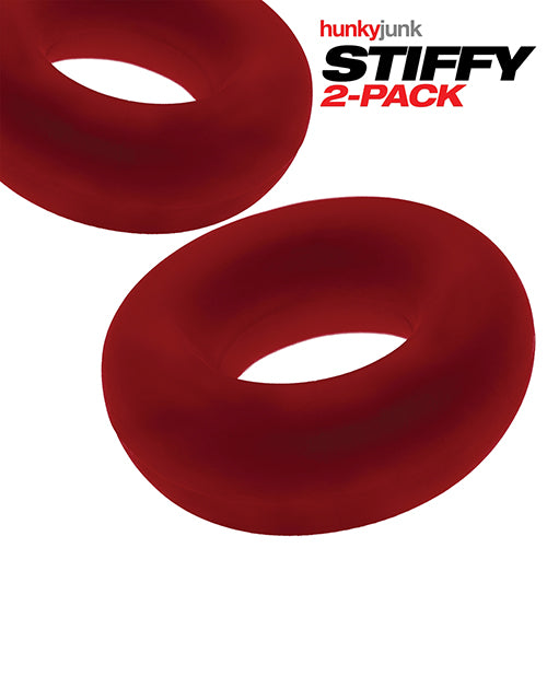 Hunky Junk Hunky Junk Stiffy 2 Pack Cockrings - Cherry Ice - Image 2