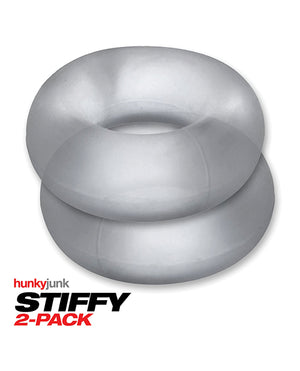 Hunky Junk Hunky Junk Stiffy 2 Pack Cockrings - Clear Ice - Image 4