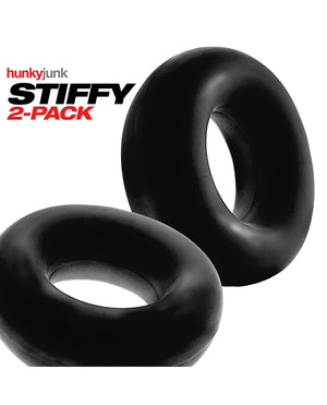 Hunky Junk Hunky Junk Stiffy 2 Pack Cockrings - Tar Ice - Image 2