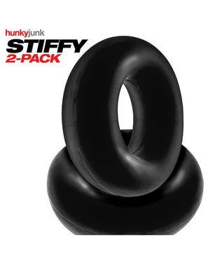 Hunky Junk Hunky Junk Stiffy 2 Pack Cockrings - Tar Ice - Image 3