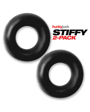 Hunky Junk Hunky Junk Stiffy 2 Pack Cockrings - Tar Ice - Image 4
