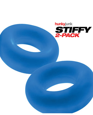 Hunky Junk Hunky Junk Stiffy 2 Pack Cockrings - Teal Ice
