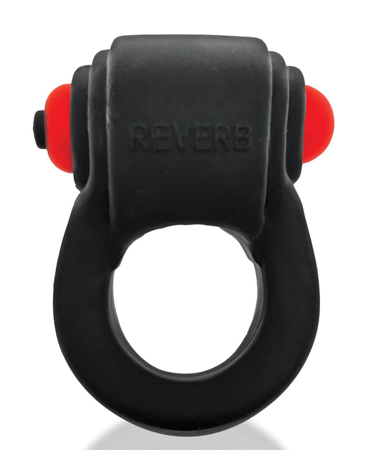 Hunky Junk Hunky Junk Revring Cock Ring w/Vibe - Tar w/Red Vibe
