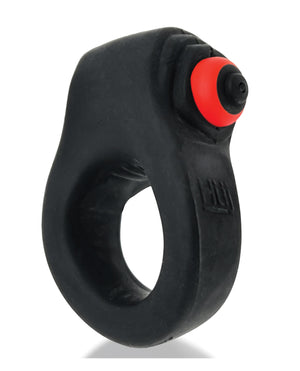 Hunky Junk Hunky Junk Revring Cock Ring w/Vibe - Tar w/Red Vibe - Image 2