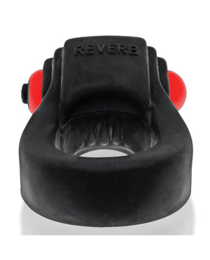 Hunky Junk Hunky Junk Revring Cock Ring w/Vibe - Tar w/Red Vibe - Image 4