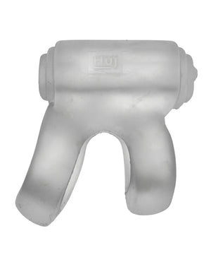 Hunky Junk Hunky Junk Revhammer Shaft Vibe Ring - Clear Ice w/Blue Vibe