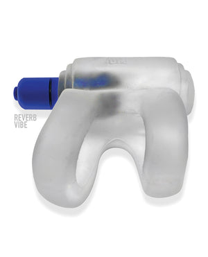 Hunky Junk Hunky Junk Revhammer Shaft Vibe Ring - Clear Ice w/Blue Vibe - Image 2