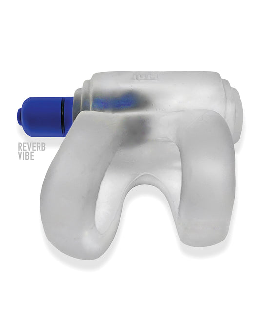 Hunky Junk Hunky Junk Revhammer Shaft Vibe Ring - Clear Ice w/Blue Vibe - Image 2
