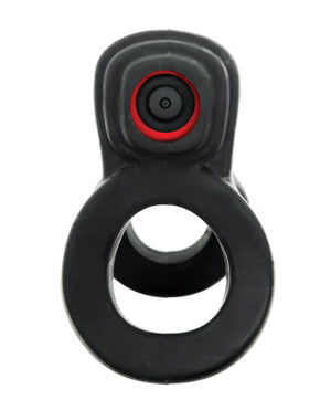 Hunky Junk Hunky Junk Revhammer Shaft Vibe Ring - Tar Ice w/Red Vibe - Image 4