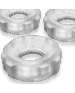 Hunky Junk Hunky Junk Super Huj 3 Pack Cockrings - Clear Ice - Image 2