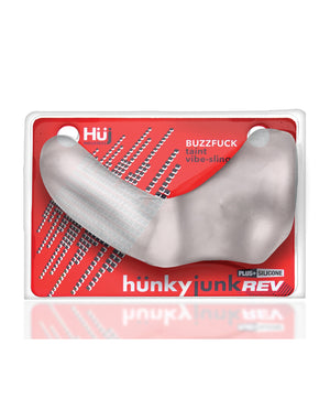 Hunky Junk Hunky Junk Buzzfuck Sling w/Taint Vibe - Clear Ice - Image 5