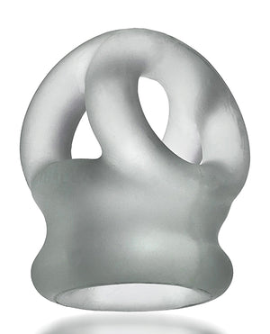 Oxballs Oxballs Tri Squeeze Cocksling &amp; Ballstretcher - Clear Ice