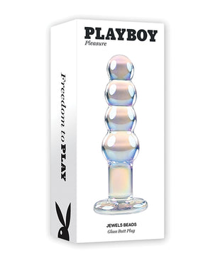 Playboy Playboy Pleasure Jewels Beads Anal Plug - Clear