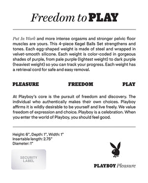 Playboy Playboy Pleasure Put In Work Kegel Set - Acai/Ombre - Image 2