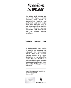 Playboy Playboy Pleasure Royal Wand Vibrator - 2 AM - Image 2