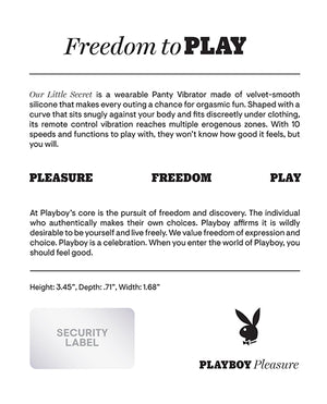 Playboy Playboy Pleasure Our Little Secret Panty Vibrator - Acai - Image 2