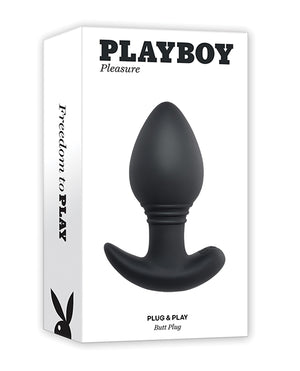 Playboy Playboy Pleasure Plug &amp; Play Butt Plug - Navy