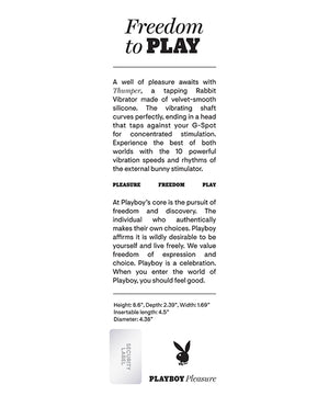 Playboy Playboy Pleasure Thumper Rabbit Vibrator - Wild Aster - Image 2