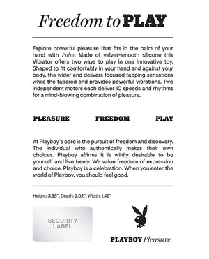 Playboy Playboy Pleasure Palm Vibrator - Solo - Image 2