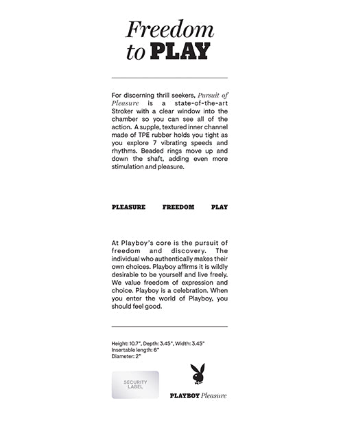 Playboy Playboy Pleasure Pursuit Of Pleasure Stroker - 2 AM - Image 2