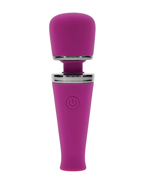 Playboy Playboy Pleasure Mic Drop Petite Wand Vibrator - Fuschia - Image 2