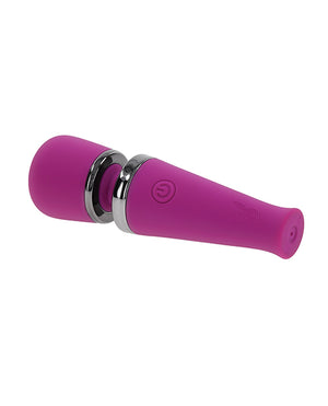 Playboy Playboy Pleasure Mic Drop Petite Wand Vibrator - Fuschia - Image 4