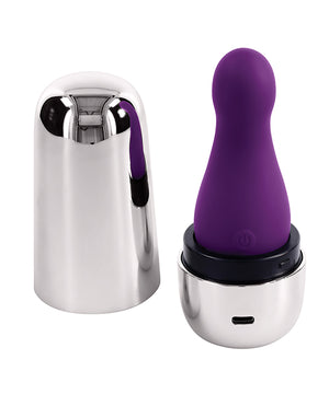 Playboy Pleasure The Jet Set Vibrator - Acai/Silver - Image 3