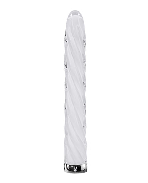 Playboy Playboy Pleasure In the Twist Glass Vibrator - White - Image 2