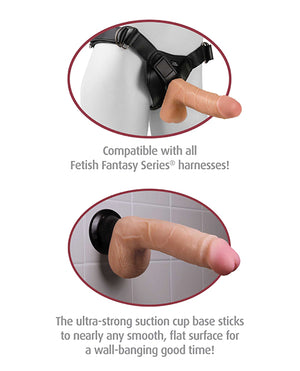 Real Feel Deluxe Real Feel Deluxe No. 4 7.5" Vibe Waterproof - Flesh - Image 4