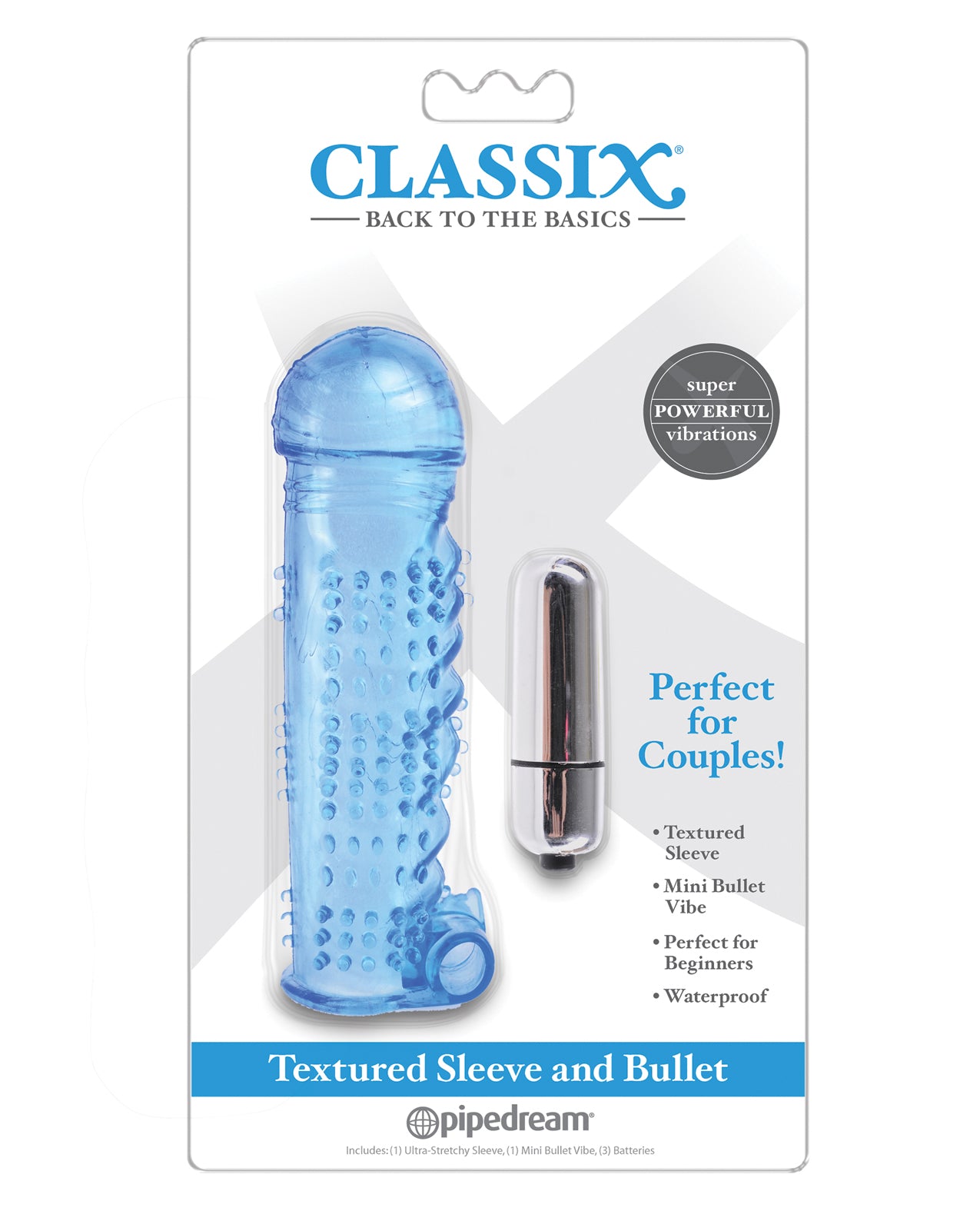 Classix Classix Textured Sleeve &amp; Bullet - Blue