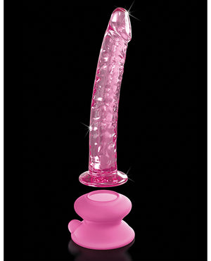 Icicles Icicles No. 86 Hand Blown Glass Massager w/Suction Cup - Pink - Image 4