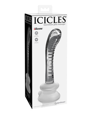 Icicles Icicles No. 88 Hand Blown Glass G-Spot Massager w/Suction Cup - Clear
