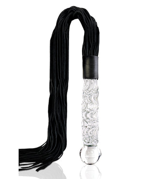 Icicles Icicles No. 38 Hand Blown Glass Handled Whip - Clear - Image 2