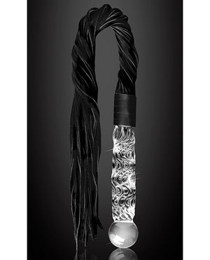 Icicles Icicles No. 38 Hand Blown Glass Handled Whip - Clear - Image 3