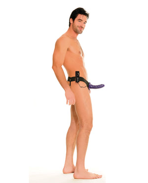 Fetish Fantasy Series Fetish Fantasy Series for Him or Her Vibrating Hollow Strap-On - Purple - Image 3