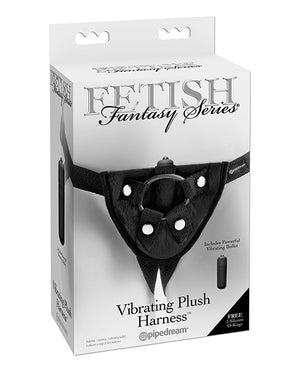Fetish Fantasy Series Fetish Fantasy Series Vibrating Plush Harness - Black - Image 3