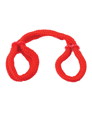 Fetish Fantasy Series Fetish Fantasy Series Silk Rope Love Cuffs - Red - Image 2