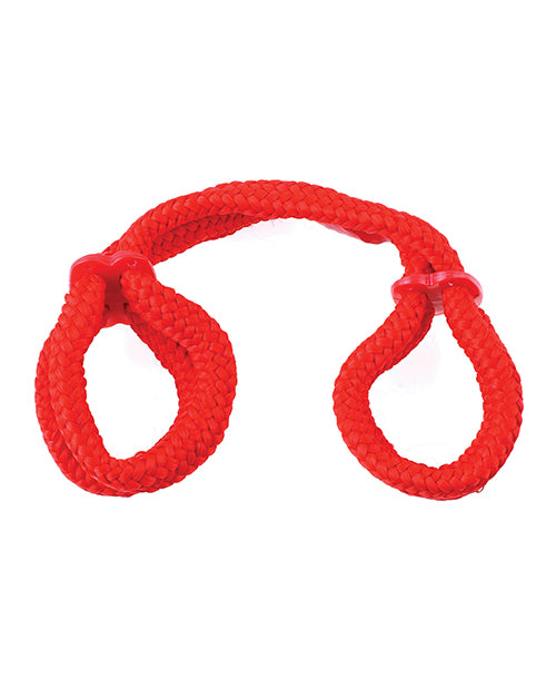 Fetish Fantasy Series Fetish Fantasy Series Silk Rope Love Cuffs - Red - Image 2