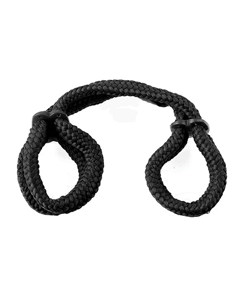 Fetish Fantasy Series Fetish Fantasy Series Silk Rope Love Cuffs - Black - Image 2