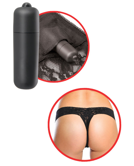 Fetish Fantasy Series Fetish Fantasy Series Hanky Spank Me Vibrating Panties - Black - Image 2