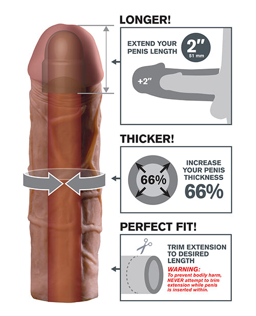 Fantasy X-tensions Fantasy X-tensions Mega 2" Extension - Brown