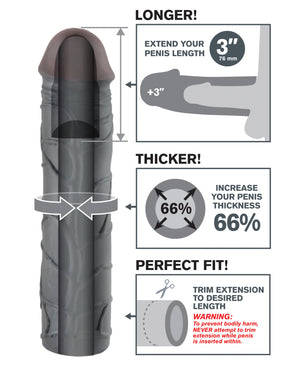 Fantasy X-tensions Fantasy X-tensions Mega 3" Extension - Black - Image 4